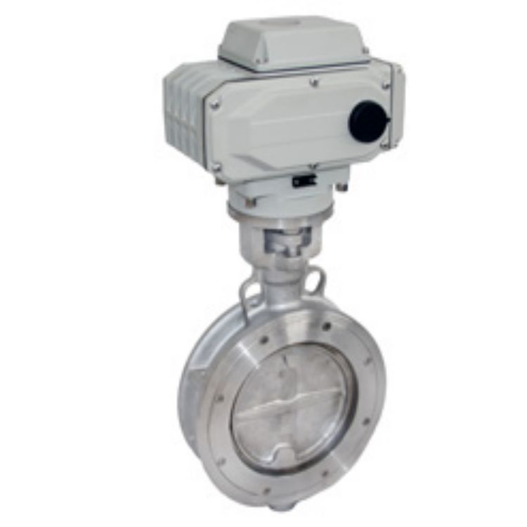 D971F不銹鋼電動對夾蝶閥